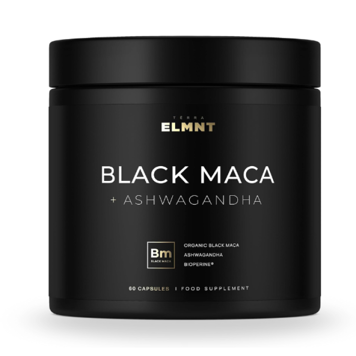 ELMNT Health Black Maca with Ashwagandha 60 Capsules