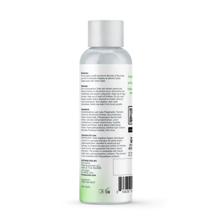 Promescent Organic Aloe Lube - Natural Comfort & pH Balanced Lube