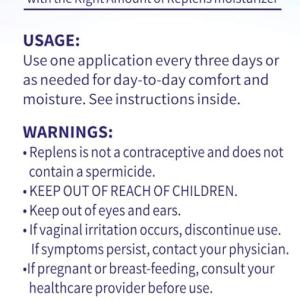 Replens™ Long-Lasting Vaginal Moisturizer – Long-Lasting Hydration